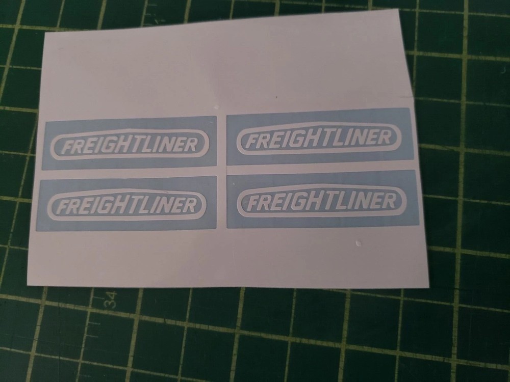 FREIGHTLINER TAMIYA 1/14 SCALE MUD FLAP VINYL DIE CUT DECALS 1:14
