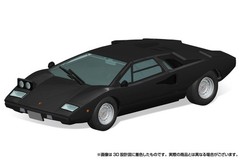 1/32 The Snap Kit Lamborghini Countach LP400 Black Plastic Model Kit AOSHIMA 20-