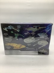 SKILL 2 MODEL KIT ALLIES & ADVERSARIES SET “STAR TREK” 1/2500 BY AMT NIDB