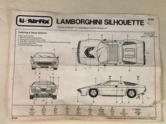 USAIRFIX 1:24 Scale Plastic Model Kit LAMBORGHINI SILHOUETTE #8144 ~ BUILT