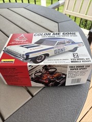 NEW! Sealed! Lindberg Color Me Gone 1964 Dodge 330 Super Stock Model Car Kit
