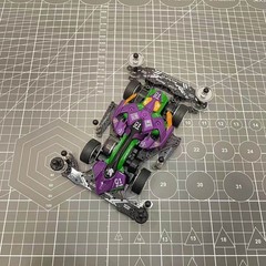 Tamiya 4WD Jedi 8G FMA Chassis Dual Shell Matte Metal Black Painted Car