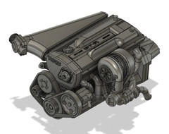 1/24 RB26DETT with R33 Engine Bay Transkit