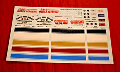 AMT Craftsman 1965 Plymouth Barracuda Decal Sheet 1/25