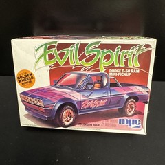 Vintage MPC 1980 Dodge D50 Ram “Evil Spirit” Pickup Truck Model Kit SEALED CONT