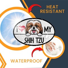 Magnet Me Up I Love My Shih Tzu Dog Breed 4×6 Inches, Oval-