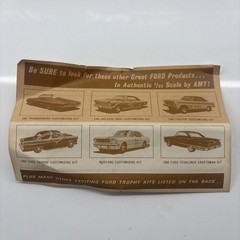 1965 Ford Mustang Fast back dealer promo car model red color (124)