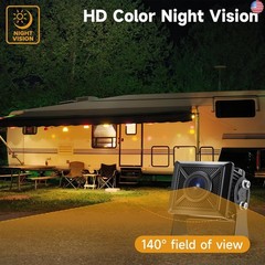 AHD1080P Wired Backup Camera with 7” Touch Screen Monitor, Rear View Camera