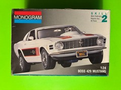 1970S FORD BOSS 429 MUSTANG COUPE MODEL KIT MONOGRAM 1/24 SCALE SKILL 2 LOOK!!