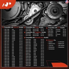 A-Premium 94.67 In Engine Serpentine Belt Compatible with Audi, Chevy, Dodge,