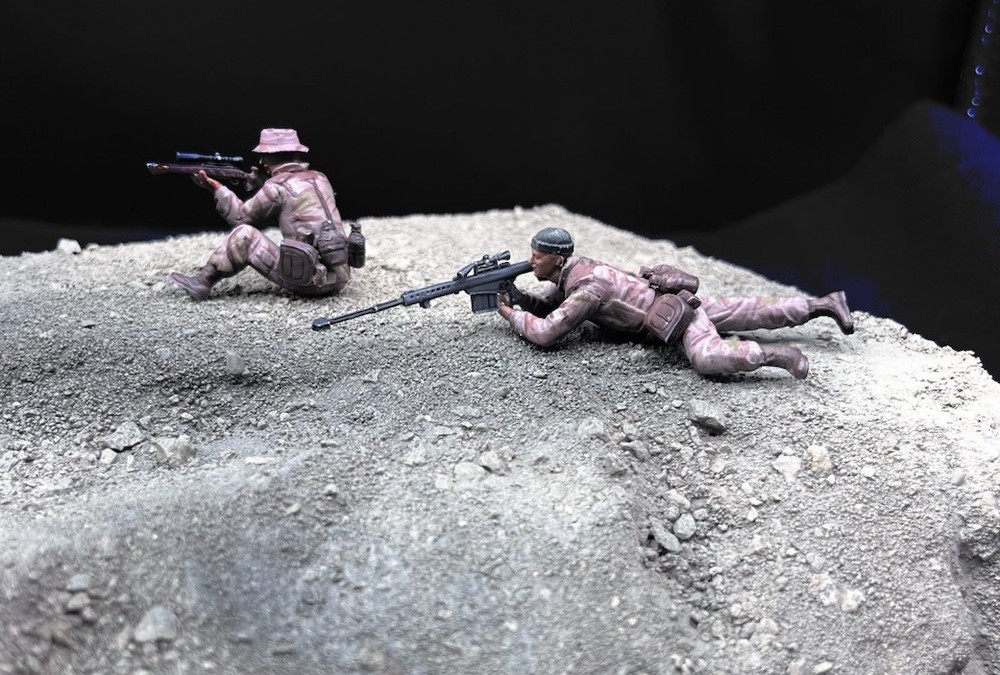 1/35 Scale Military Diorama Base Terrain Display Model Soldiers Figures Diecast