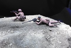 1/35 Scale Military Diorama Base Terrain Display Model Soldiers Figures Diecast