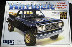MPC 983 Warlock Dodge Stepside Pickup Parts Kit Bash Chrome Engine Part #120
