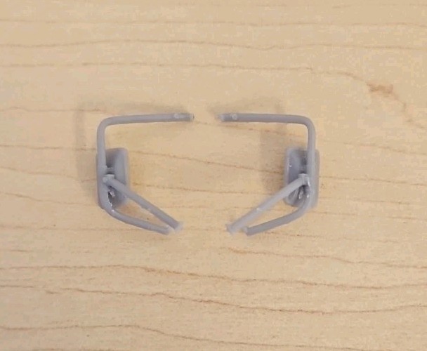 ABS-LIKE RESIN 3D PRINTED 1/25 1969 FORD F-250 CREW CAB PICKUP DOOR MIRRORS