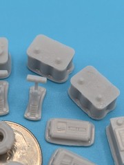 3D Printed 1/25th Scale 16 Piece Automotive Detail Parts Kit Turbo, 3A