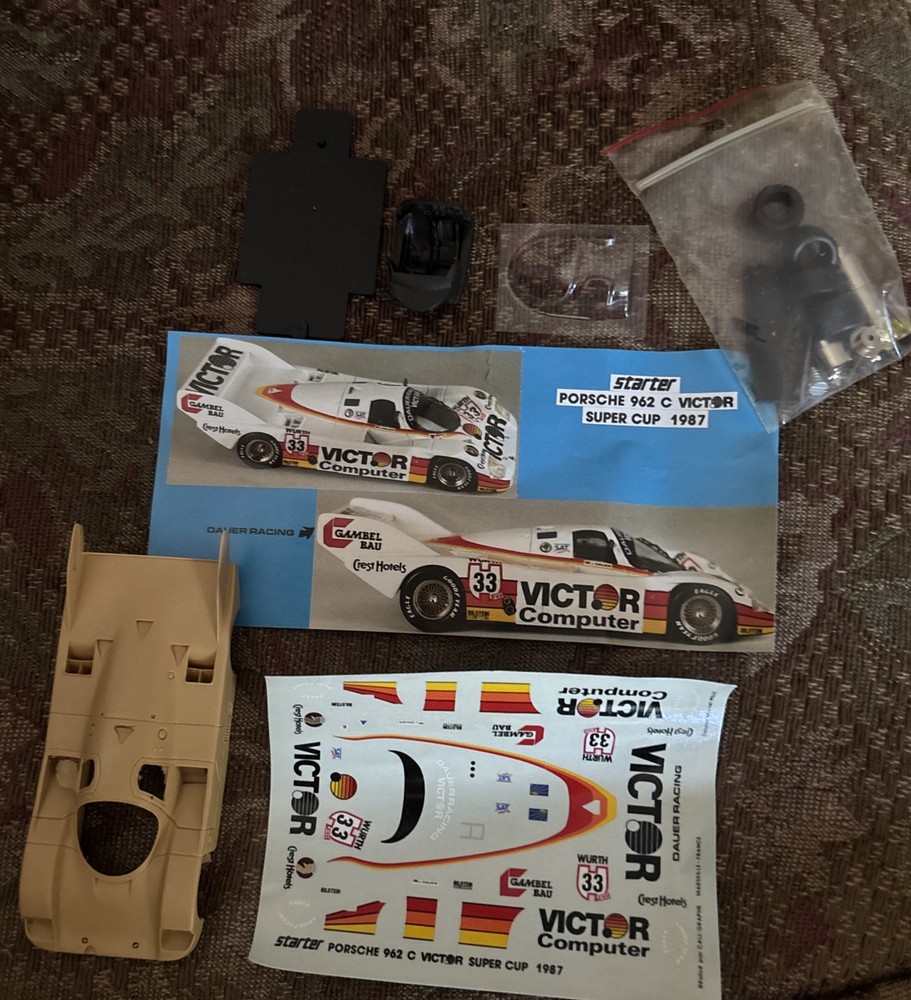 Rare Starter Car Porsche 962 C Victor Super Cup 1987 Resin Kit 1:43 Made France