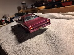 Custom Pre-Built Painted Purple Plastic Model Car Ready to Go Single Unit