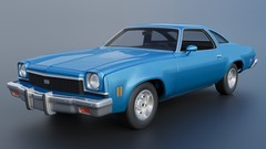 ABS-LIKE RESIN 3D PRINTED 1/25 1973 CHEVROLET CHEVELLE FULL KIT