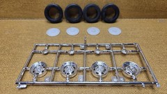 1970 Plymouth Road Runner CHROME STEELIES & TIRES 1/24 Scale Revell NEW PARTS
