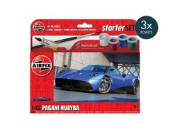 Airfix A55008 1:43 Pagani Huayra Hypercar Starter Set Plastic Model Kit