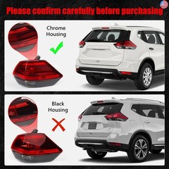 Huray Right Outer Tail Light for Nissan Rogue 2017-2019 Passenger Side