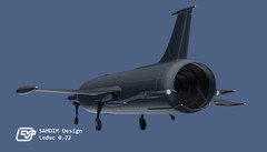 Leduc 0.22 model kit 1/72 scale 3D printed Complete kit