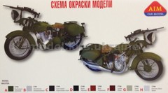 AIM 35001 TIZ-AM-600 soviet motorcycle – 1/35 model kit