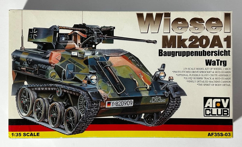 AFV Club AF35S-03 1/35 Scale Wiesel Mk20A1 Weapons Carrier – 2008, Parts Sealed