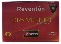 Burago Lamborghini Reventon Matte Black Diecast Car 1/18 1:18 Diamond Collection
