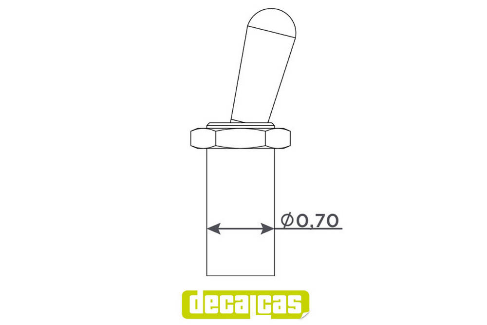 Decalcas 1/24 1/20 1/25 Toggle Switches (24pcs)