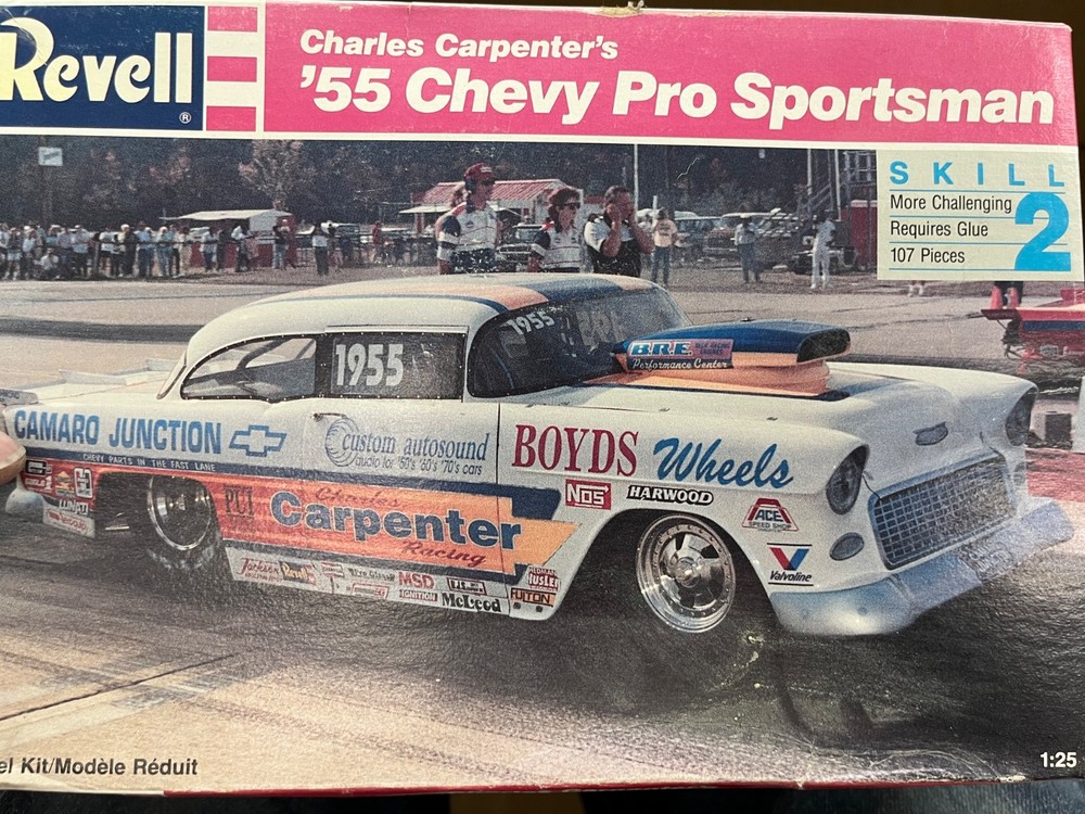 Revell 7194 1955 Chevy Charles Carpenter Pro Sportsman Drag Car 1/25 McM Niob.