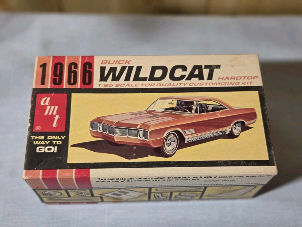 RARE ORG 1/25 AMT 1966 BUICK WILDCAT HARDTOP CUSTOMIZING KIT #6526-150 MIB 60s