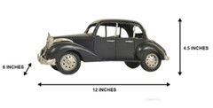 1937 Plymouth P4 Deluxe Metal Car Scale Model 12″ Classic Auto Automotive Decor