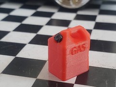 Battery Charger Shelf Gas Can Air Tank 1/24 1/25 Scale Garage Blue Red Top Green