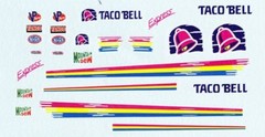 John Andretti Top Fuel Taco Bell NHRA Drag Decals 1/25th – 1/24th Scale Decals