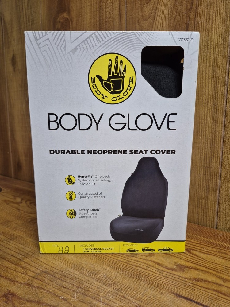 Body Glove 22-1-70331-9 Hyper Fit Universal Bucket Seat Cover for Cars, Sedans,