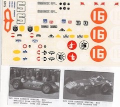 Fred Cady Decal #549 To Do The 1959 Simoniz Special #16