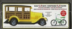 AMT 1929 Ford Woody Pickup, Builds 1 of 4 Ways w/ Bonus Bike 1/25 1269 (104) ST