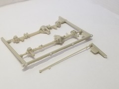 1972 FORD F350 Tow Truck FRONT AXLE (#376,377,378) for Moebius 1:25 Model Kit 72