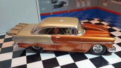 Resin Rear Spoiler & Outlaw Hood Combo for ’55 Chevy Bel Air Sedan 1/25.