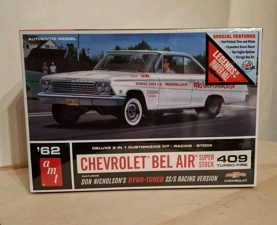AMT 1283 1/25 Scale Don Nicholson’s Dyno-Tuned Chevy Bel Air SS/S Model Kit