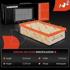 A-Premium Engine Air Filter Compatible with Audi A3, A3 Quattro, Q3, S3, TT
