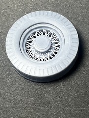 Resin 1/24 Scale 20in “Rat Rod” Style Resin 3d Printed Wheel Set For Model Car
