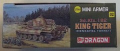 1/144 Sd.Kfz.182 King Tiger Henschel Turret Dragon Mini Armor #14102 Sealed MIUB