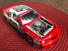 MONOGRAM 1/24 REDBARON #90 T-BIRD STOCK CAR FACTORY BUILT BOX ART DISPLAY MODEL