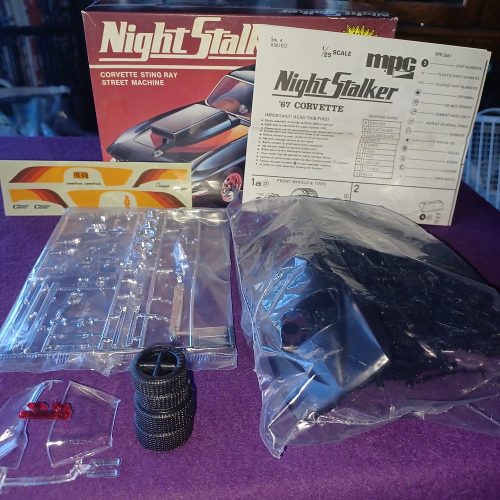 MPC/ERTL NIGHT STALKER CORVETTE STING RAY MODELING KIT #6361 NEW/ OPEN BOX