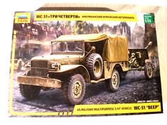 1/35 Zvezda US Military Multipurpose 3/4 Ton Vehicle WC 51 Beep # 3656