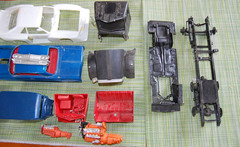 Vintage Junkyard Lot Of Misc. Model Kit Parts See Description Photos tires wheel