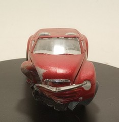 Built 1/25 scale Chevy SSR as a wreck for a diorama