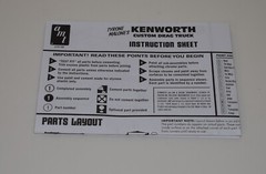 AMT KENWORTH MALONE DRAG TRUCK 1157/06 ⭐PARTS⭐ INSTRUCTION BOOKLET 1:25